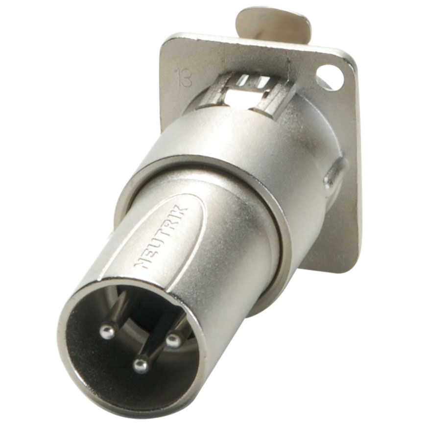 Neutrik NA3FDM XLR Female to Male Panel Mount Feedthrough XLR